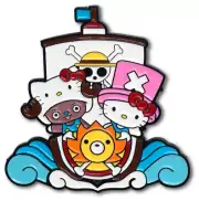 One Piece x Sanrio Hello Kitty Tony Chopper Going Merry Soft Enamel Pin Lapel