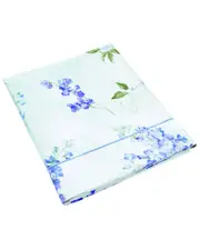 Anne de Solne Organic Cotton Percale 200 Thread Count Charme Flat Sheet