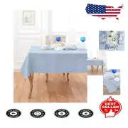 Handcrafted Pure Linen Tablecloth 90" x 60" – Machine Washable & Timeless Style