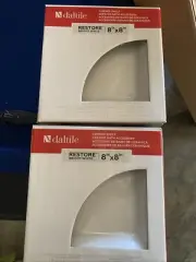 SET OF 2 Daltile RE15BA780CCIP Ceramic Corner Shelf Bath Accessory Bright White