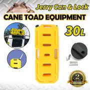 30L Jerry Can Heavy Duty Fuel Container With Holder Yellow Spare Container