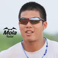在飛比找momo購物網優惠-【MOLA】摩拉 運動 太陽眼鏡 墨鏡 男女 UV400 黑