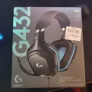 Logitech G432 DTS X 7.1 Surround Sound Wired Gaming Headset Leatherette