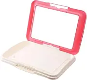 Folpus Pet Toilet Training Potty Tray Washable Indoor Use Portable Dog Potty Tray Train Pad for Hamster Other Animals Kitten Puppy, Pink 63x49.5x41cm