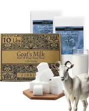 Goats Milk Soap Base - 10 LBS | Melt and Pour Supplies Kit for Soap Making SL...