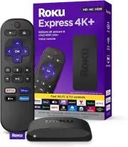 Express 4K+ | Streaming Device 4K/HDR with Voice Remote, Free & Live TV