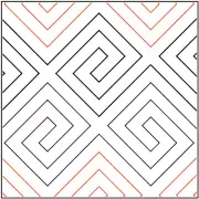 Quilt Pantograph Square Quilting Stencil Longarm Pantographs Geometric Patterns