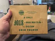 6 Rare Whitman New Sealed in Original Packing Wash Head No. 1 Coin Books # 9018