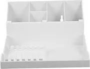 minkissy 1 Set Hairdressing Tool Storage Hair Cutting Scissors Professional Organizer Barber Trimmer Salon Scissor Comb Holder Hair Clippers Makeup Brush Holders Men Decor Pet White
