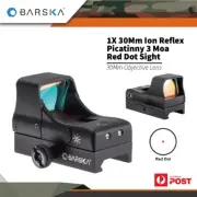 Barska Reflex Sight Picatinny 1x 30mm Objective Lens 3 Moa Red Dot Ac13152