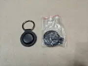 Lot Of 2, Threaded Pear Magnetic Bag Hangers, Black, Silver Ring