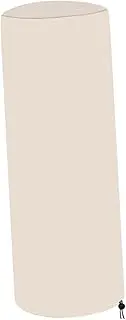 Patio Heater Cover with Zipper and Storage Bag Snow Resistant Outside Dust Case Dustproof Portable Weatherproof Waterproof , Beige