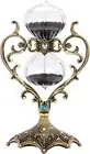 60 Minute Hourglass Sand Timer, Vintage Engraved Brass Black Sand Clock, Unique