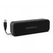 Simplecom UM228 Portable USB Stereo Soundbar Speaker Plug and Play with Volume
