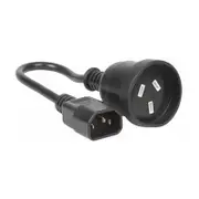CyberPower 0.15m IEC C14 Plug to 3-Pin Socket Power Cable