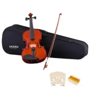 Maro Solidwood Classic Violin for Beginners with Case, Bow, Rosin Polisher - 3/4