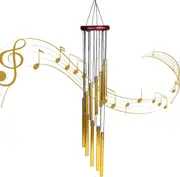 Wind Chimes Garden Wind Chime with 12 Aluminum Tubes Wind Chimes Outdoor with S Hook Stepped Wind Chimes for Garden, Balcony