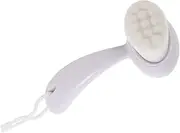 NULYLU Face Exfoliator Brush Face Cleansing Tool Long Handle Soft Material Brush for Blackhead and Dead Skin Removal