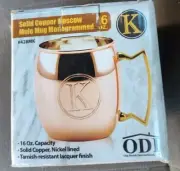 ODI 'Original Moscow Mule Mug', SOLID COPPER CONSTRUCTION w/ Smooth Finish, 16oz