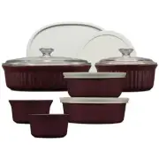 Corningware French Colours 12 Piece Bakeware Set - Cabernet
