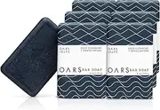 [Oars + Alps] Exfoliating Bar Soap, Natural Skin Care, Hydrates with Shea Butter, Vegan and Gluten Free, 6 Pack