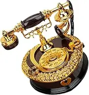 CORHAD 1Pc Vintage Telephone Musical Box Retro Musical Ornament for Home Office Decoration Birthday for Unique Jewelry Storage
