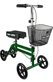 KneeRover Knee Scooter Steerable Knee Walker Crutch - Green