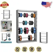 Versatile Wire Spool Storage Rack - Ergonomic & Easy-Adjust Design for Workshops
