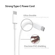 60W Type C to USB-C Cable Fast Charging Cord Charger For MacBook 1.8m