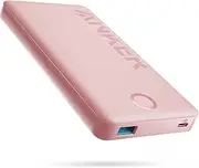 Anker Power Bank, 10K Portable Charger (PowerCore PIQ), High-Capacity Battery Pack for iPhone 15/15 Plus/15 Pro/15 Pro Max/14/14 Pro/Samsung/Pixel/LG (Cable and Charger Not Included)(Pink)