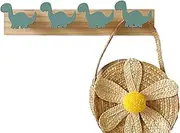 Dinosaur Hooks Nursery Wall Hook Decorative Wooden Dinosaur Animals for Kids Room - Door Hanger Coat Rack Hoo, Kids Bedroom Nursery