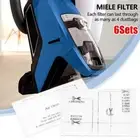 6Sets Pack Filter Cotton For Miele Complete S8340 S8360 C1 C2 C3