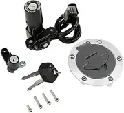 ONETK Complete Set of Ignition Switch Lock Key fits for Yamaha YZF-R3 2015-2018