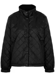 Eileen Fisher Reversible Quilted Shell and Wool-blend Jacket - Black - M (UK 14-16 / L) M (UK 14-16 / L)