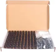 100pcs 1ml Amber Glass Bottles for ential Oils Sample Bottles Refillable Empty Bottle with Black Caps for Oil ential Oil Perfume