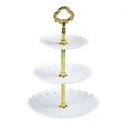 3 Tier Tool Wedding Food Fittings Cupcake Party Serving Fruit Cake Plate Stand