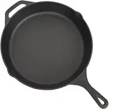 Non-Stick Frying Pan Cast Iron Steak Skillet Round BBQ Grill Cookware 30cm