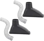 JECOMPRIS 2pcs Air Duct Hose Kit Car Air Intake Duct for Enhanced Engine Performance Easy Installation Durable Construction Compatible Models