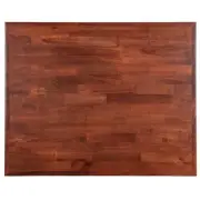 24'' x 30" Rectangular Butcher Block style Restaurant Table Top in Mahogany Wood