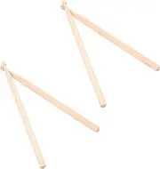 COOPHYA 2 Pairs Maple Drumsticks Short Percussion Sticks for Adults Safe Durable Practical Design for All Drum Types