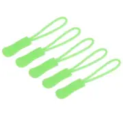 20pcs Zipper Pulls Pull Head Handle Replacement Tab Tags Cord Fluorescent Green