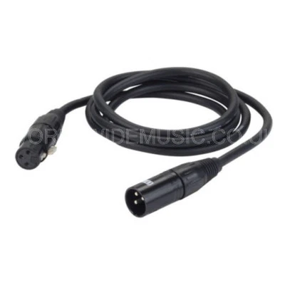 Professional Quality DMX Lead /cable 3 PIN XLR (M) - 3 PIN XLR (F) 3 Metres long