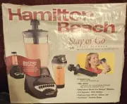 Hamilton Beach Stay Or Go 14 Speed Blender 48 oz Glass Jar and Travel Cup