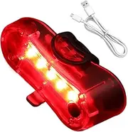 Waterproof Rear Cycle Light with Rechargeable Battery, Multifunctional Red Taillight, Bicycles and Scooters, Adorable Outdoor Riding Safety Accessory for Night Low Light Conditions