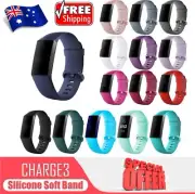 Replacement Band for Fitbit Charge 3 Soft Silicone Band Strap Watch Wrist Band