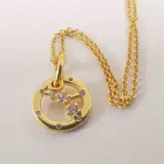Zodiac Necklace-60cm pandora Golden Plated Cancer