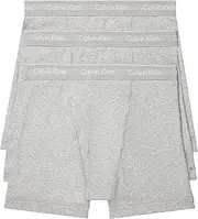 [Calvin Klein] Mens 100% Cotton Boxer Briefs Boxer Briefs - Black - Medium