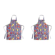 2PK Porto Valentina Cotton Apron Home Cooking/Baking Bib 20cm