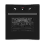 Kleenmaid 60cm 75L Black Glass 5 Function Built In Oven