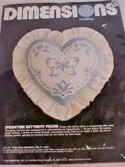 Butterfly Pillow Dimensions Twilling Embroidery Kit Springtime 1984 12 x 12